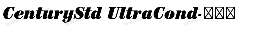 CenturyStd UltraCond字体转换